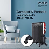 Havells Room Heater 1500W Pacifio Mica| Micathermic Technology for Rapid & Instant Heating