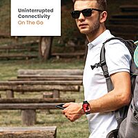 Just Corseca Sprint Smartwatch – Bluetooth Connectivity | Fitness & Activity Tracking | Blue