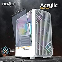 Frontech WAR Machine FT-4350 Gaming Computer Cabinet – 4×120mm LED Cooling Fans  Acrylic Side Panel  High Airflow Design  Performance Gaming PC Case