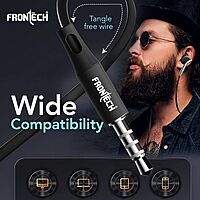Frontech EF-0081BLK earphones offer clear sound, deep bass, and a comfortable fit—perfect for music, calls, and everyday use.
