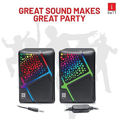 SPEAKER I BALL 2.0 USB DISCO 18 RGB