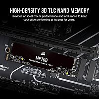 Corsair MP700 Elite 1TB NVMe Gen5 SSD – M.2 2280 | Up to 10,000MB/s Read