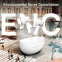 ZEBRONICS MIST in-Ear Wireless Earbuds, with up-to 27 Hours Backup, Environmental Noise Cancellation (ENC), Gaming Mode, Touch Control, Voice Assistant Support, Splash Proof Design