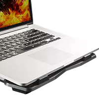 ​Geonix Laptop Cooling Stand, 125mm Fan, Supports up to 15.6" Laptops-GXCLPB01