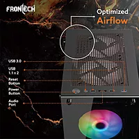 Frontech XYLO FT-4285 RGB Tempered Glass Case
