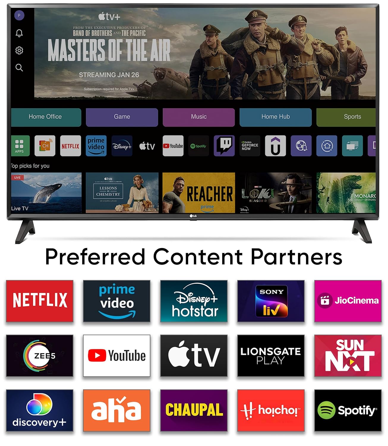 LG 80 cm (32 inches) HD Ready Smart LED TV 32LM563BPTC