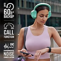 ZEBRONICS Duke 60hrs Playtime Bluetooth Wireless Over Ear Headphone with Mic