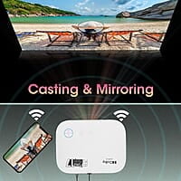 ZEBRONICS PIXAPLAY 17, Smart LED Projector, 6000 Lumens, 4K Support, Dolby Audio, 224 Inch Screen Size, HDMI, USB, WiFi, 1080p Native, APP Support, Miracast, Auto Keystone, Auto Focus