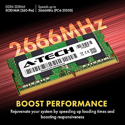 Techie 16GB DDR4 Laptop RAM – 2666MHz Frequency | High-Speed Performance | Reliable Multitasking | Gaming & Productivity Memory Module