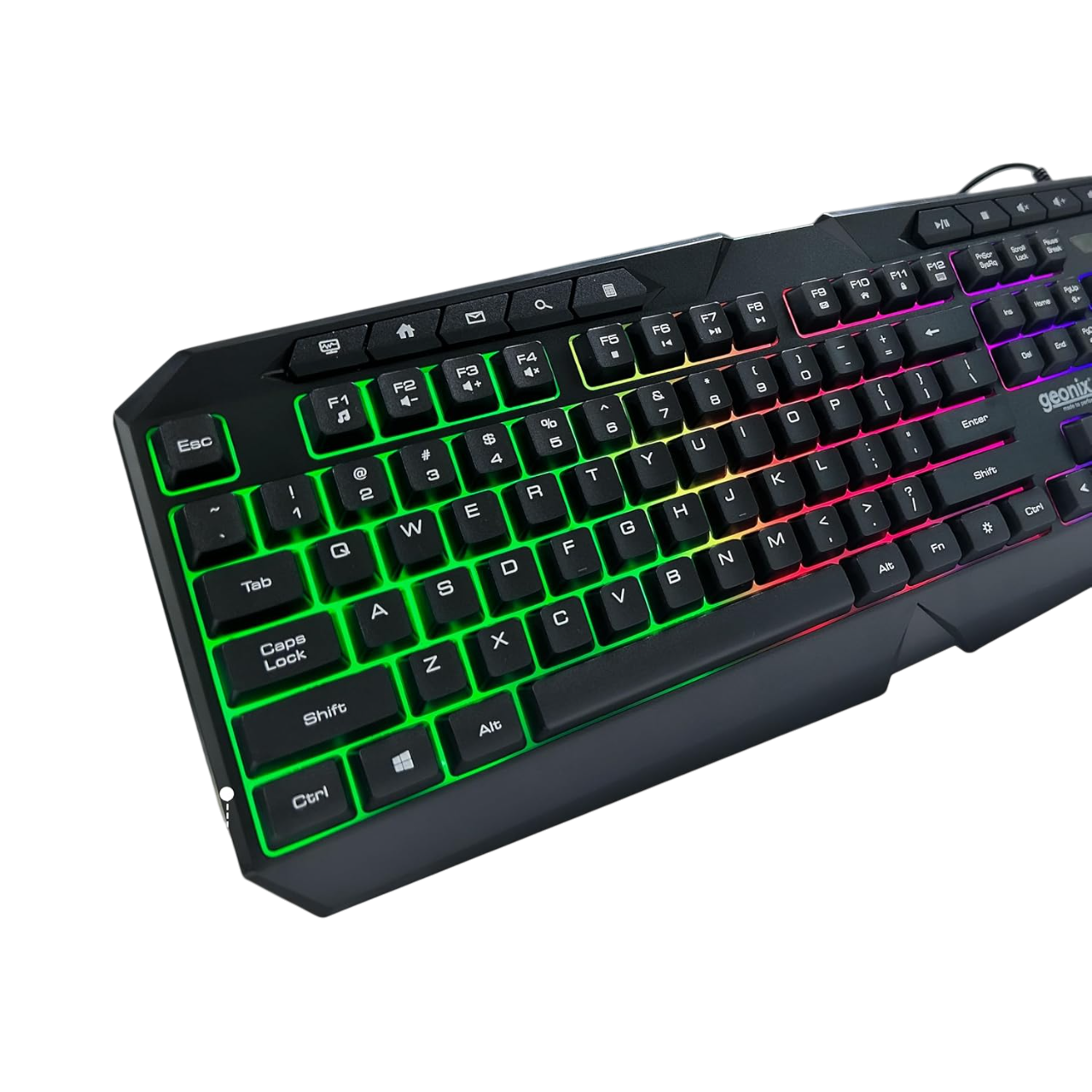 โGeonix Cruiser Gaming Keyboard, Dedicated Multimedia Keys, Noiseless Keys, Black, K3 โGeonix Cruiser Gaming Keyboard, Dedicated Multimedia Keys, Noiseless Keys, Black, K3