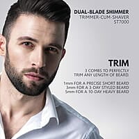 Havells UniBlade (Shaver cum Trimmer) Rechargeable battery 3 Trimming Combs