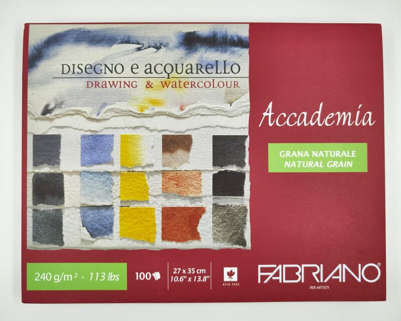 FABRIANO ACCADEMIA DRAWING BLAOCK 240gsm, 27x35cm