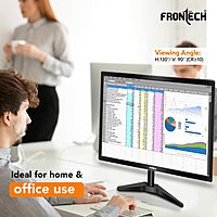 Frontech 22 Inch LED Monitor (MON-0060) – Full HD 1920×1080 Display | HDMI & VGA Ports | Slim Design | Wall Mountable | Without Speakers