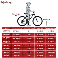 Lifelong Juniors Ride Cycle 14T with Training Wheel, Mudguard for Boys and Girls