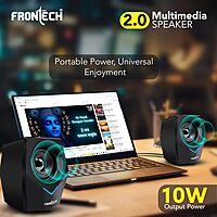 Frontech SPK-0011 delivers clear, powerful sound with a stylish design—perfect for desktops, laptops, and everyday entertainment.
