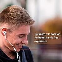 ZEBRONICS Zeb-Tulip Wired in Ear Earphone with Mic