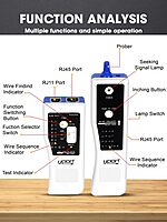 uPort Cable Tracker – Trace LAN and phone lines accurately. Includes tone generator, LED indicators, compact design for easy networking.