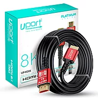 Uport 8K HDMI Cable 5m – 48Gbps, eARC, HDMI 2.1, supports 8K@60Hz, 4K@120Hz, HDR, and Dolby Vision. Perfect for gaming and home theater setups. Durable design for long-lasting performance.