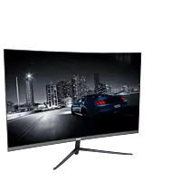Geonix Neon 27-Inch LED Curved Monitor, 75Hz Refresh Rate, Black-GXTF-WVHDF27B