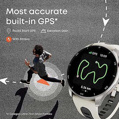 Titan Celestor Smartwatch with 1.43" AMOLED Display & AOD|60Hz Fluid Display