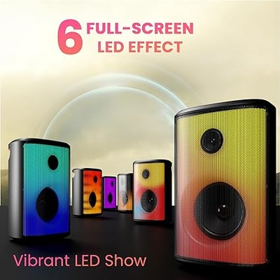 Portronics Dash 8 60W Bluetooth Party Speaker with Bass Boost Technology Portronics Dash 8 60W Bluetooth Party Speaker with Bass Boost Technology