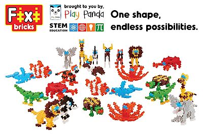 Fixi Bricks Giraffe and Elephant