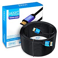 uPort 20M DisplayPort Cable – 4K Resolution | High-Speed Transmission | Metal Connector | Durable Design | Ideal for Gaming & Professional Use