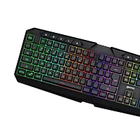 Geonix Cruiser Gaming Keyboard, Dedicated Multimedia Keys, Noiseless Keys, Black, K3
