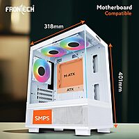 Frontech FT-4288B Stylish & Airflow-Optimized Gaming Cabinet