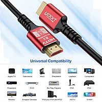 Uport 8K HDMI Cable 3m – HDMI 2.1, eARC, 48Gbps, supports 8K@60Hz, HDR, and Dolby Vision. Perfect for gaming and home theater setups. Durable design for high-speed data transfer.