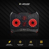 Lapcare Winner LCP‑111 Laptop Cooling Pad – 4 Quiet Fans, Dual USB-A, Ergonomic Angles