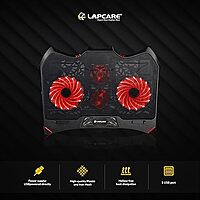 Lapcare Winner LCP‑111 Laptop Cooling Pad – 4 Quiet Fans, Dual USB-A, Ergonomic Angles