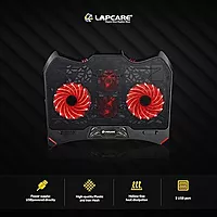 Lapcare Winner LCP‑111 Laptop Cooling Pad – 4 Quiet Fans, Dual USB-A, Ergonomic Angles