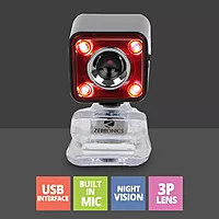 Zebronics Zeb-Crystal Pro Webcam – 1080p HD, Built-in Mic, Plug & Play, Ideal for Streaming & Video Calls