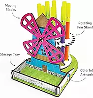 Wind Mill Rotating Pen Stand