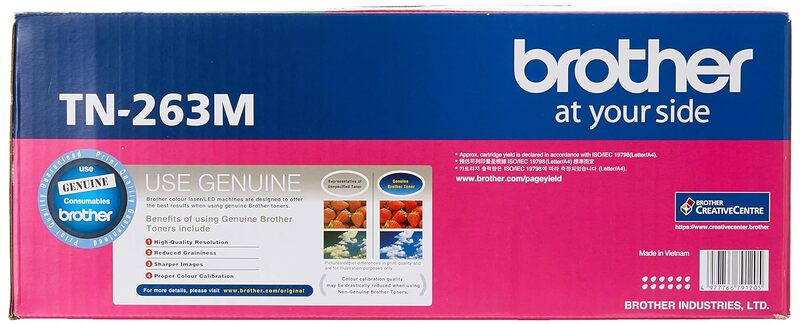 Brother TN-263M Magenta Toner Cartridge Brother TN-263M Magenta Toner Cartridge