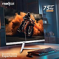 Frontech MON-0072 – 24" flat borderless monitor offering crisp visuals, bright colors, and wide viewing angles for all your tasks