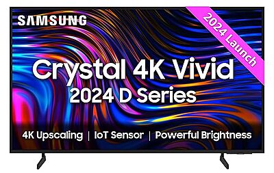 Samsung 108 cm (43 inches) D Series Crystal 4K Vivid Ultra HD Smart LED TV UA43DUE70BKLXL