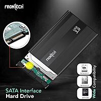 Frontech NC-0031 Hard Drive Case – Sturdy External HDD/SSD Enclosure | Heat Dissipation Design | Shock Protection