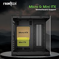 Frontech FT-4382 Mid-Tower Case USB 3.0 & Bottom PSU