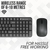 Coconut Neon Wireless Keyboard & Mouse Combo (WKM16, Vibrant Colors, Ergonomic Design, Comfortable Typing Experience, 1 Year Warranty)