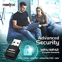 Frontech FT-0842 offers 300 Mbps wireless speed with stable connectivity, easy setup, and compact design for home and office networks.
