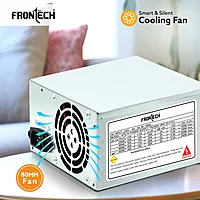 Frontech PS-0005 – Compact 450W power supply offering reliable performance, low noise, and efficiency for entry-level systems.
