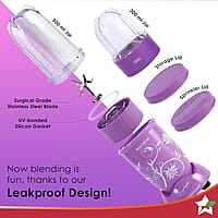 Wonderchef Nutri Blend Orchid, 22000 RPM 400 W 2 Unbreakable Jars