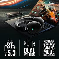 ZEBRONICS Duke 60hrs Playtime Bluetooth Wireless Over Ear Headphone with Mic