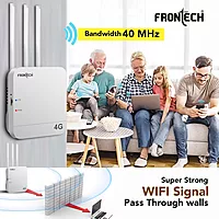 Frontech 4G WiFi Router NC-0035 delivers fast mobile internet with stable connectivity, easy setup, and wide coverage for home and office use.