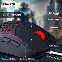 Frontech AERO BLADE KB-0044 – RGB gaming keyboard with mechanical feel, USB interface, anti-ghosting keys & ergonomic design. Built for speed.