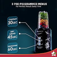 Wonderchef Nutri Blend Smart CKM Automatic Mixer Grinder 22000 RPM 4 Unbreakable Jars 500 W