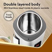 AGARO Delite Portable Electric Kettle, 500 Ml, Fast Boiling, Adjustable Temperature, Keep Warm, Dechlorination, Porridge, Double Layered Body