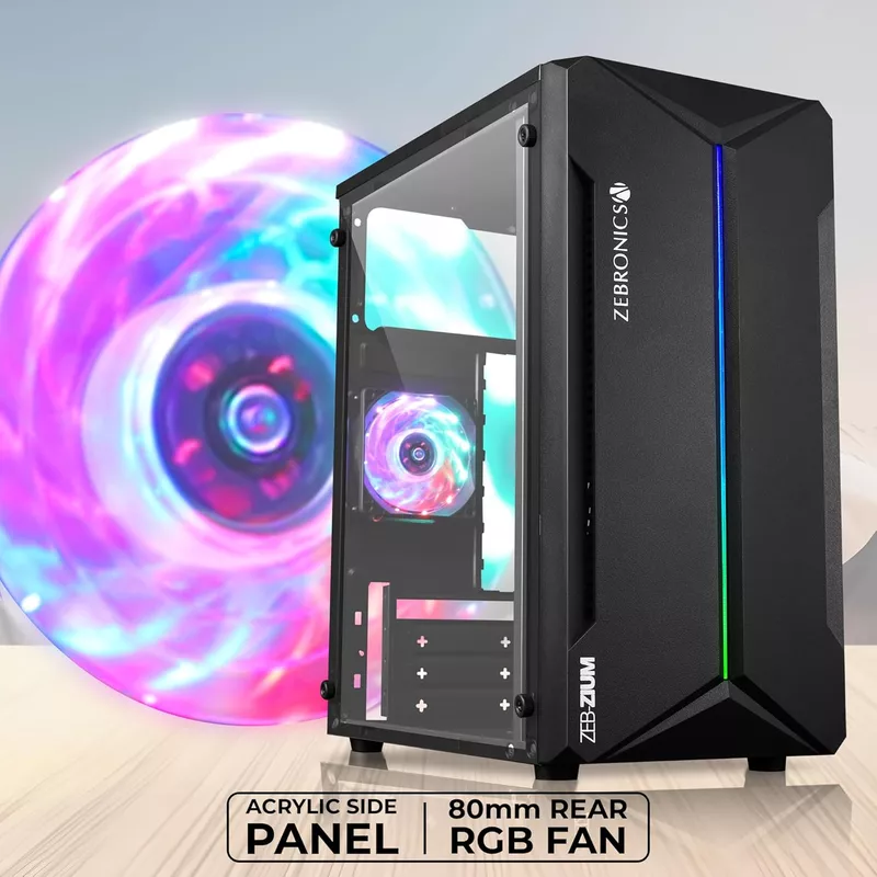 Zebronics Esports Gaming Cabinet (MT) – Sleek RGB Case.